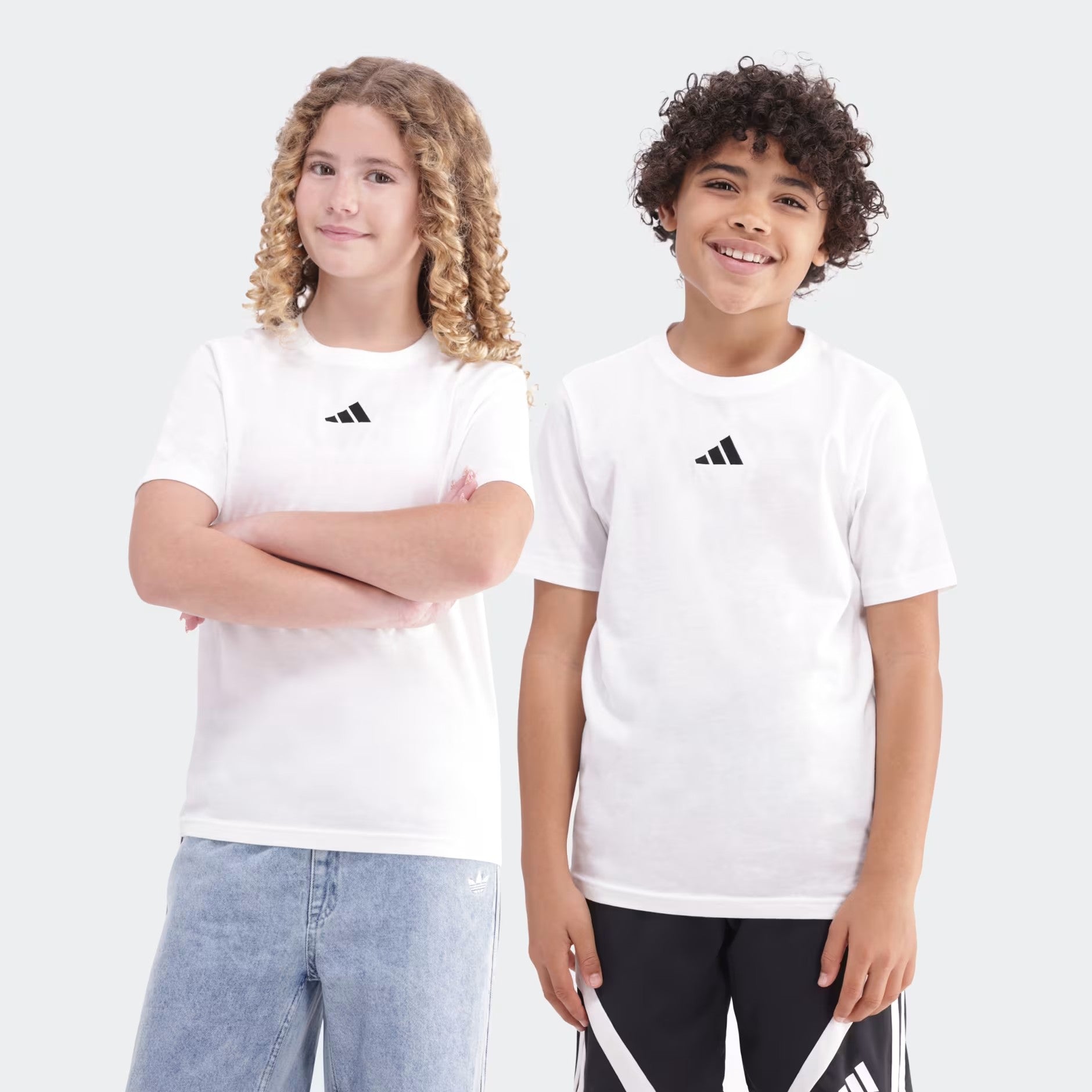 Adidas Girls Sl Tee 2 White