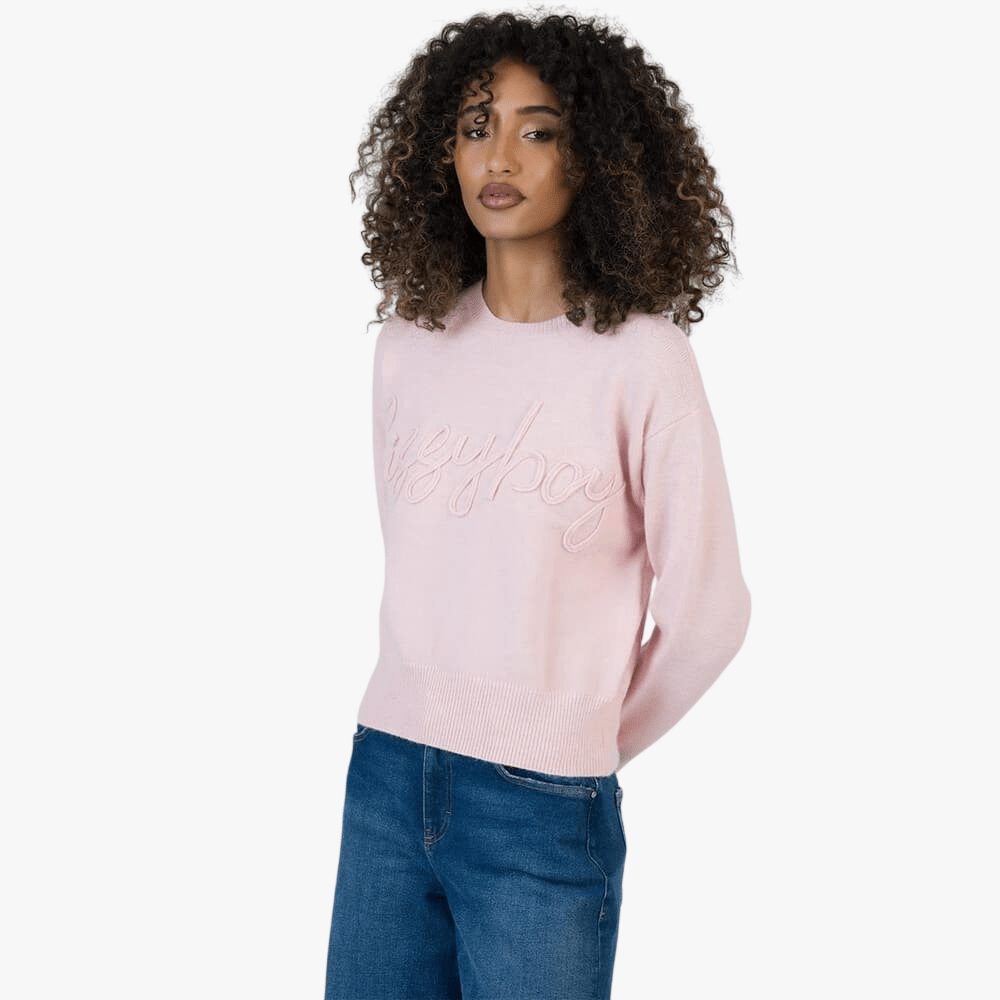 Sissy Boy Womens Forver Young Knit Jersey Pale Pink | Sissy Boy