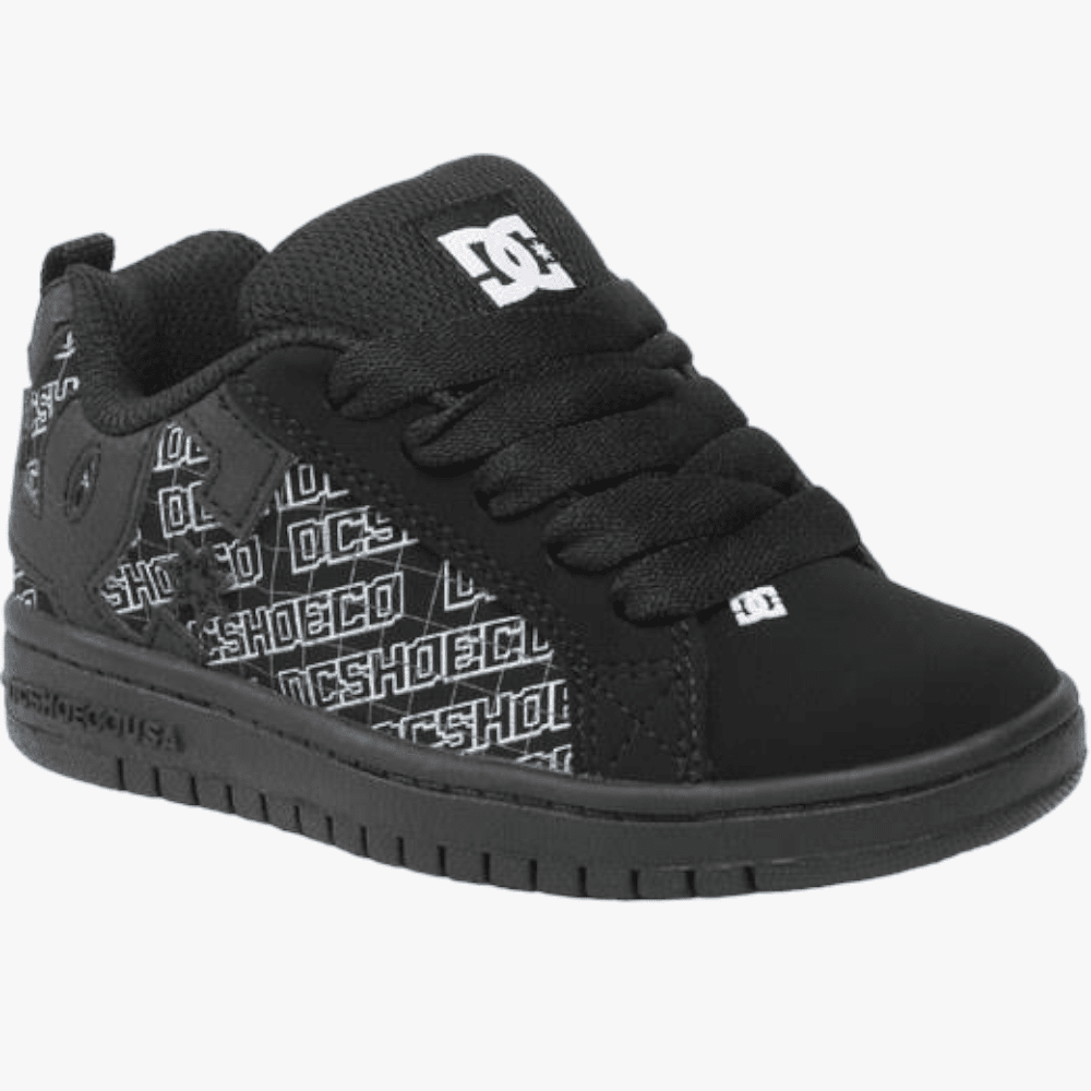 Dc Boys Court Graffik Sneaker Black Pixel | Dc