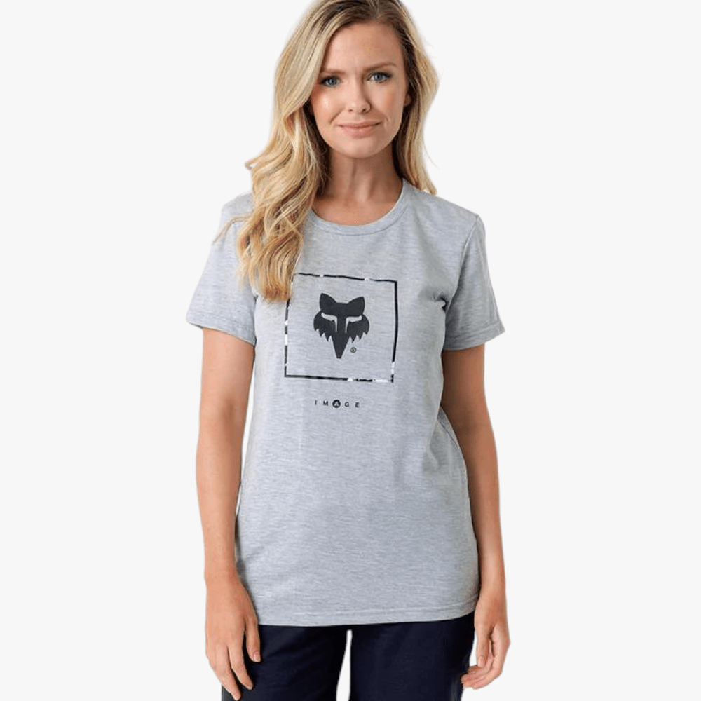 Fox Womens Atlas Short Sleeve Tee Grey Mel | Fox