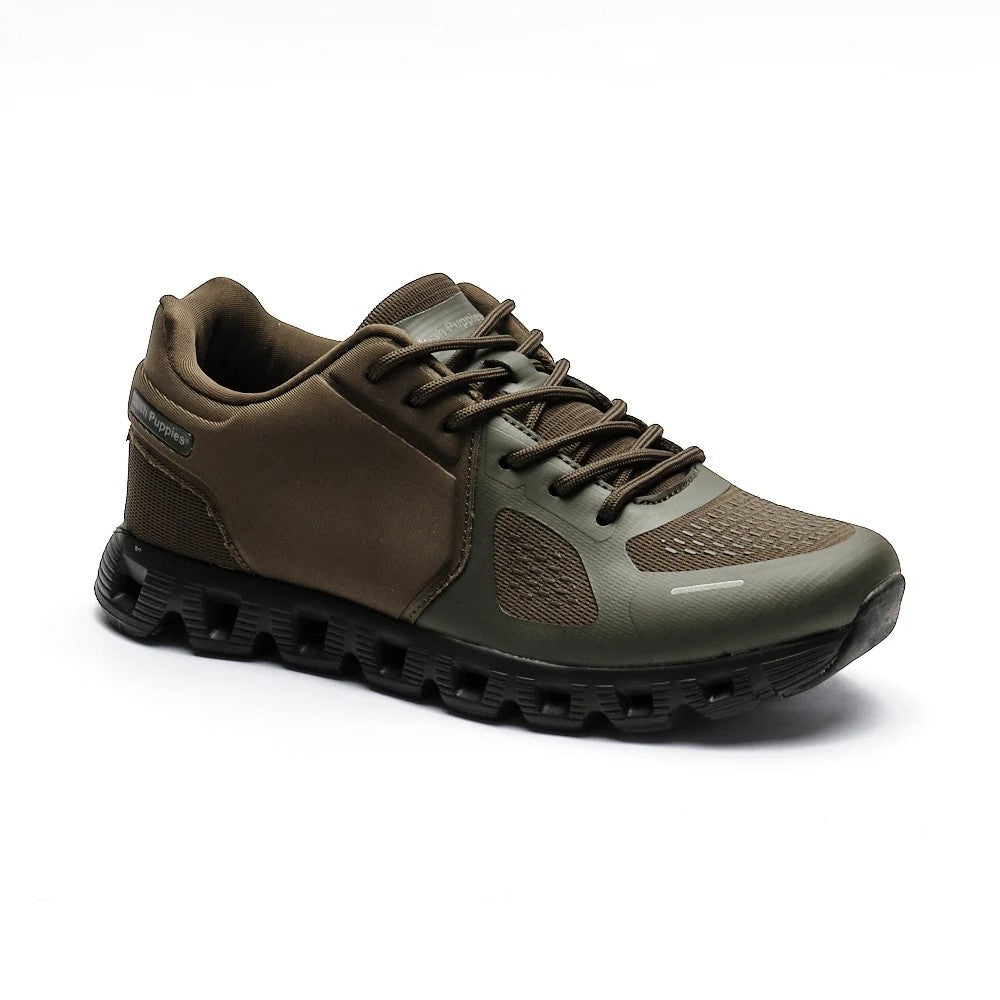 Hush Puppies Mens Steps Sneaker Olive