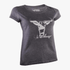 Wildebees Ladies Geo Foil Short Sleeve Tee Charcoal Mel | Wildebees
