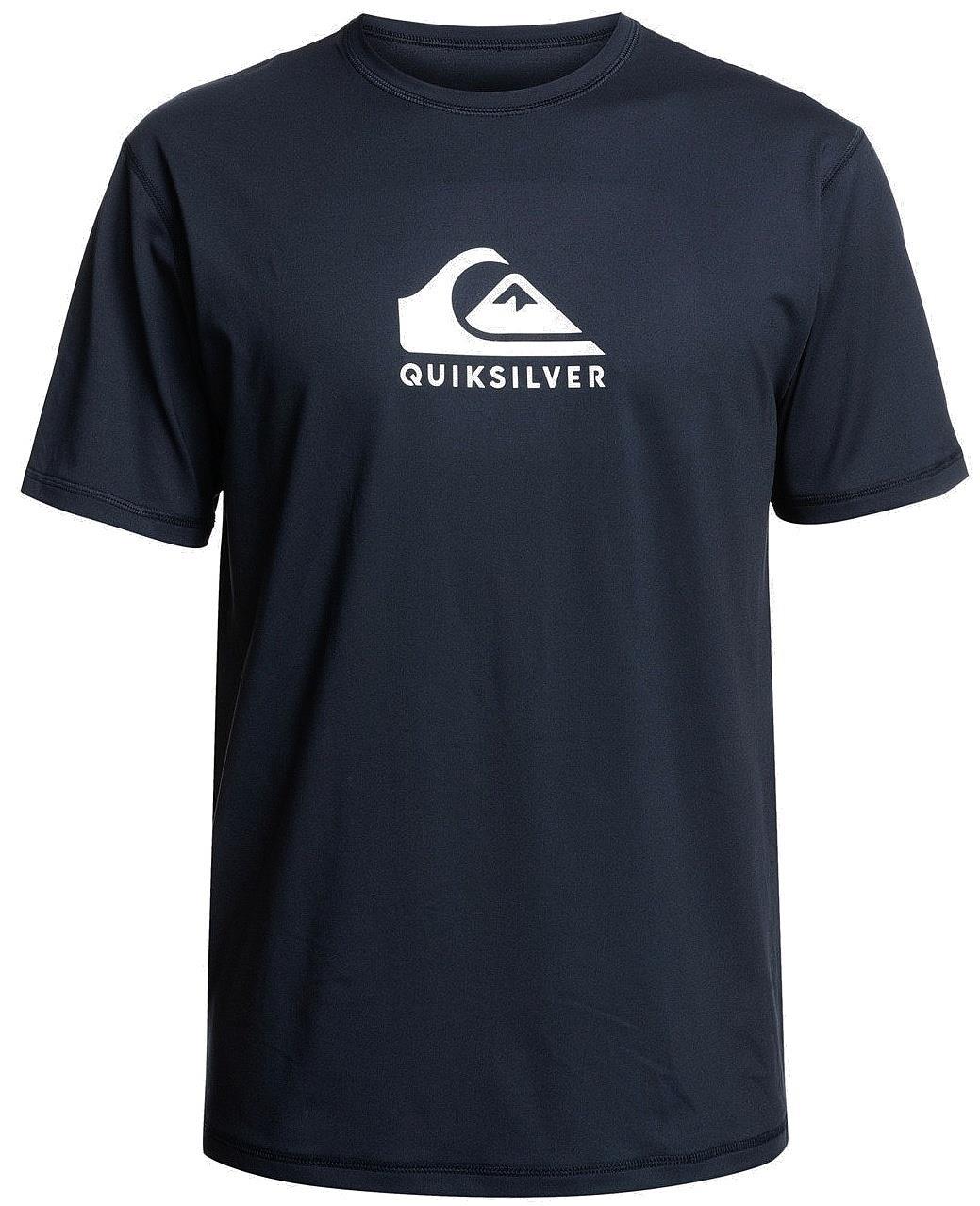 Quiksilver Mens Corp Logo Short Sleeve Tee Navy Blazer