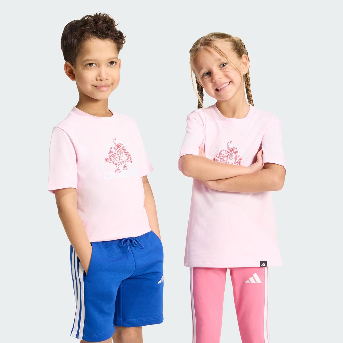 Adidas Kids Lk Food Tee Clear Pink
