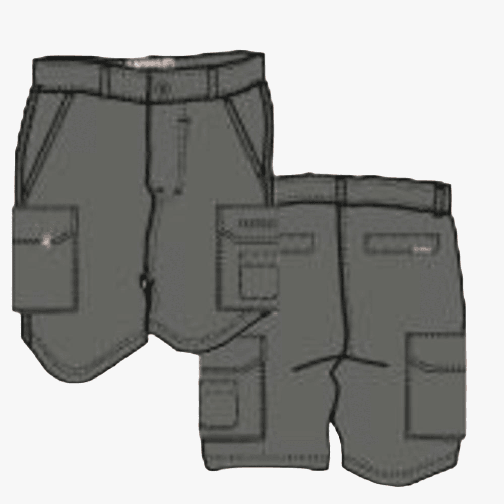 Kakiebos Mens 14Cm Fixed Waist Cargo Shorts Choc | Kakiebos
