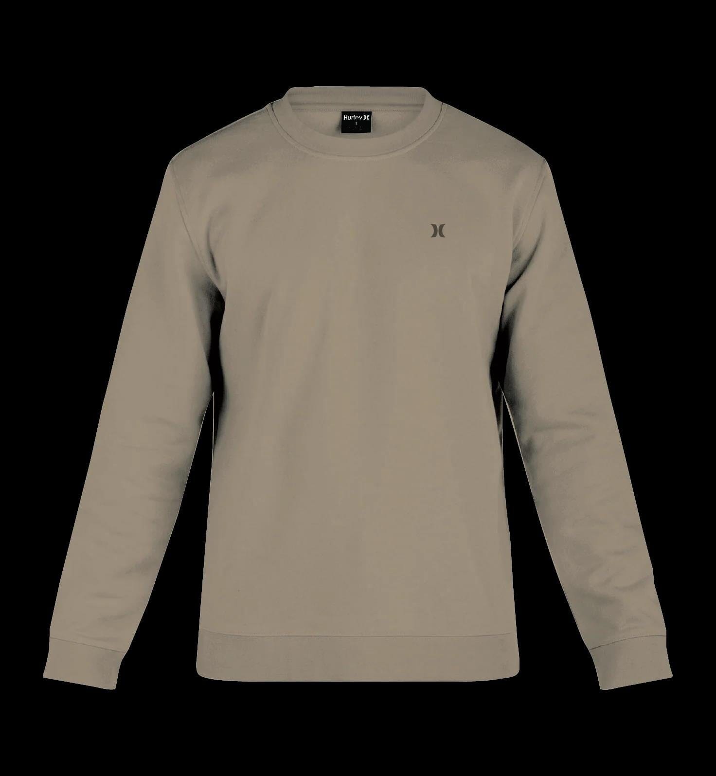 Hurley Mens Everyday Crew Sweater Dark Camel | Hurley