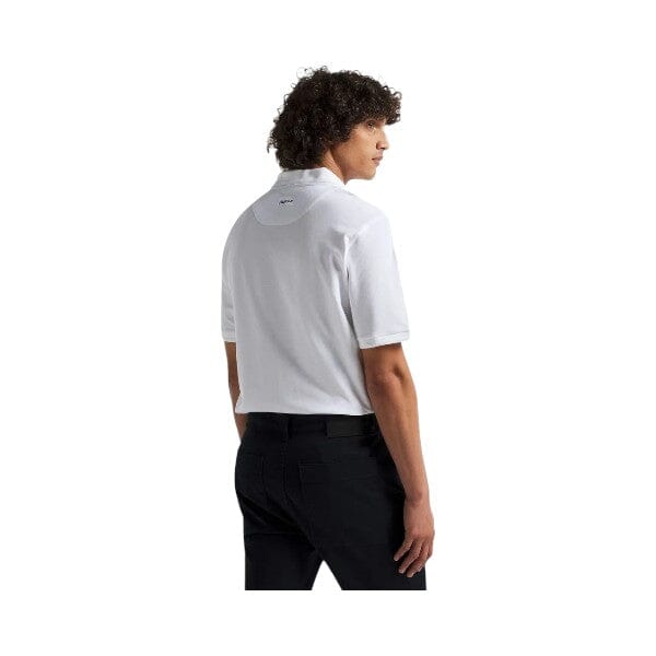 Pringle Mens Core Austyn Pima Pique Short Sleeve Golfer White | Pringle