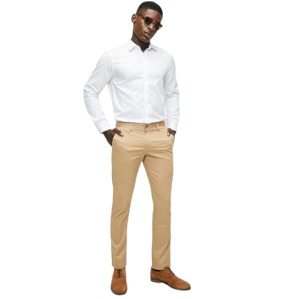 Polo Mens Milan Straight Fit Chino Pants Stone | Polo