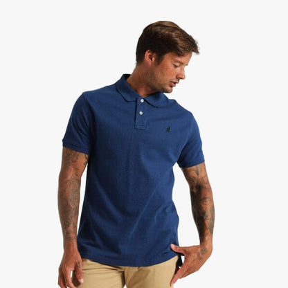 Polo Mens Stretch Pique Short Sleeve Golfer Dark Blue | Polo