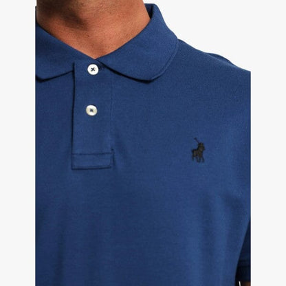 Polo Mens Stretch Pique Short Sleeve Golfer Dark Blue | Polo