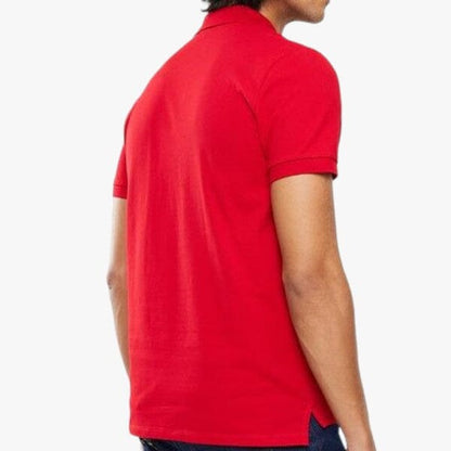 Polo Mens Stretch Pique Short Sleeve Golfer Red | Polo