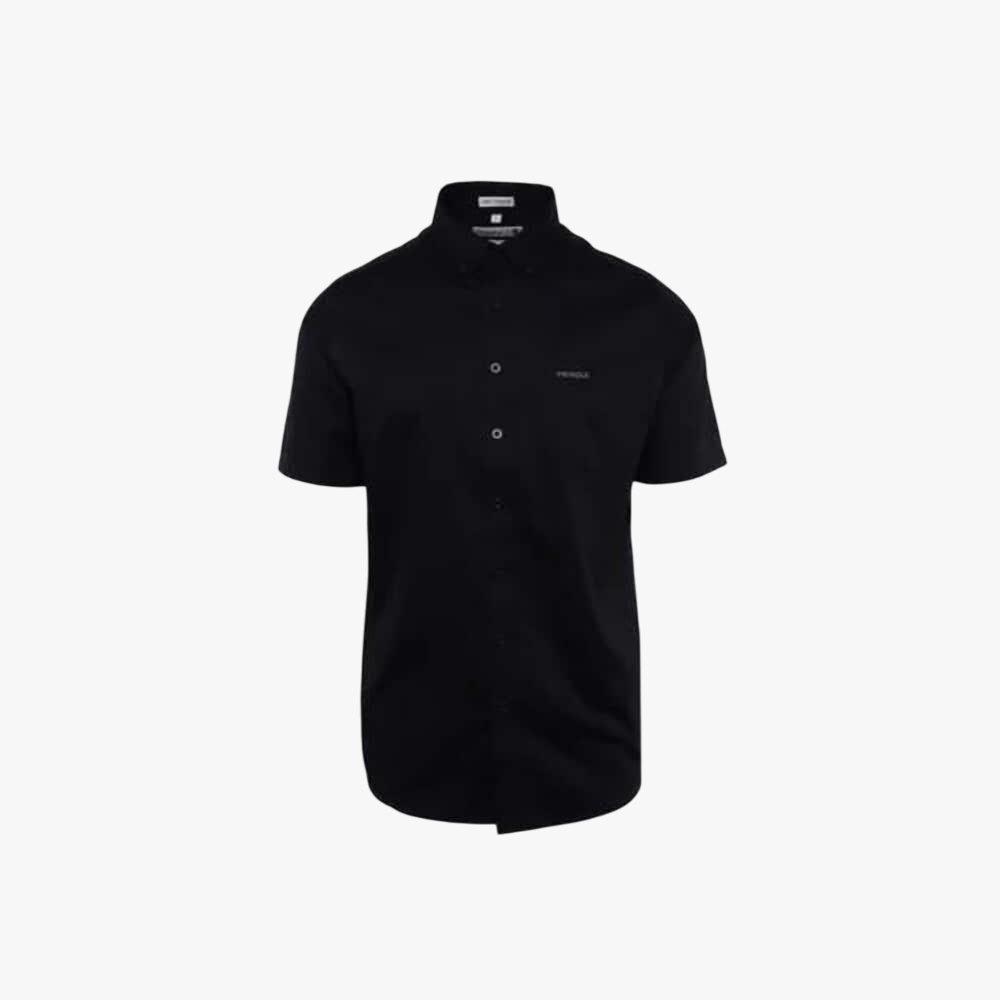 Pringle Mens Ethan Classic Short Sleeve Shirt Black
