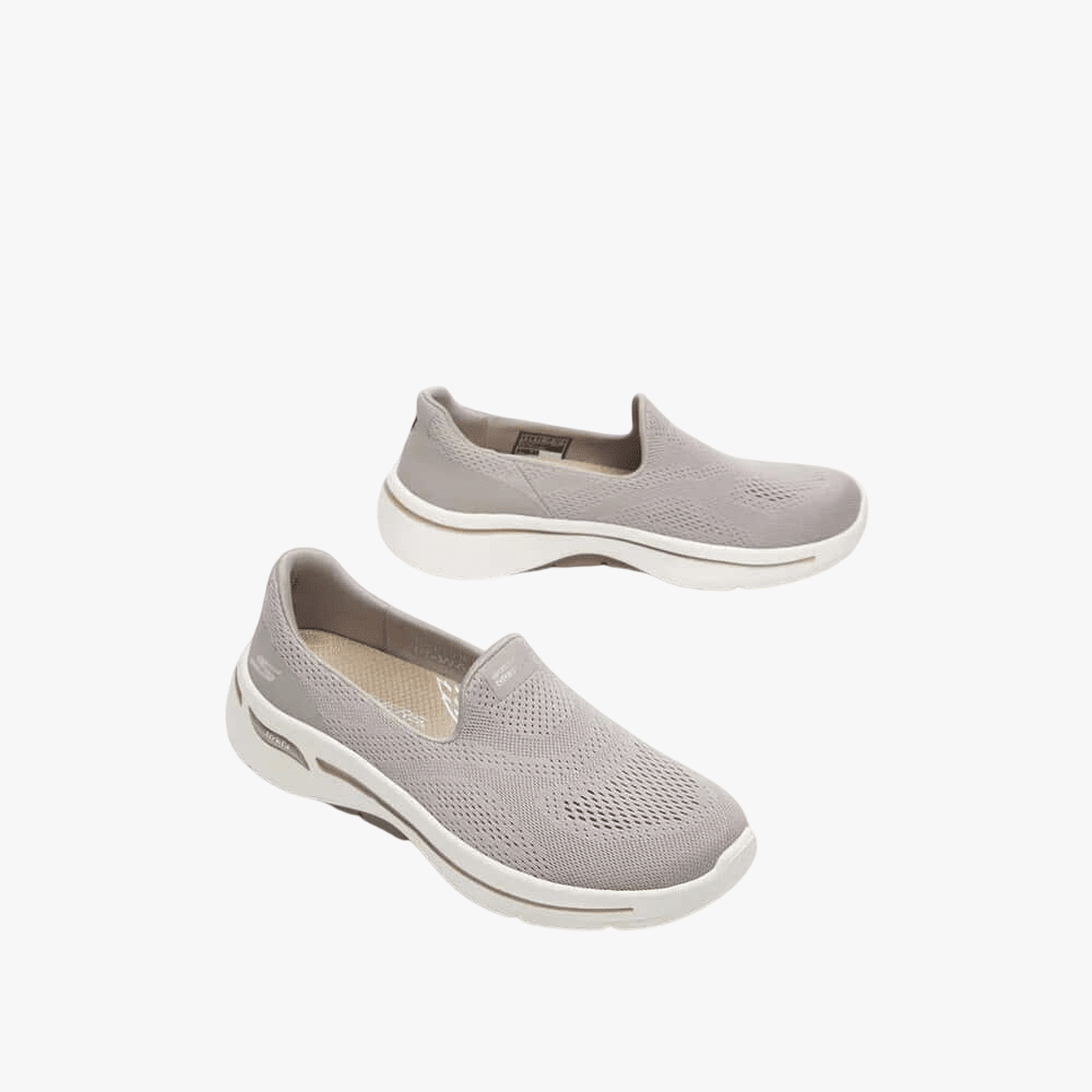 Skechers Womens Go Walk Arch Fit Shoe Taupe | Skechers