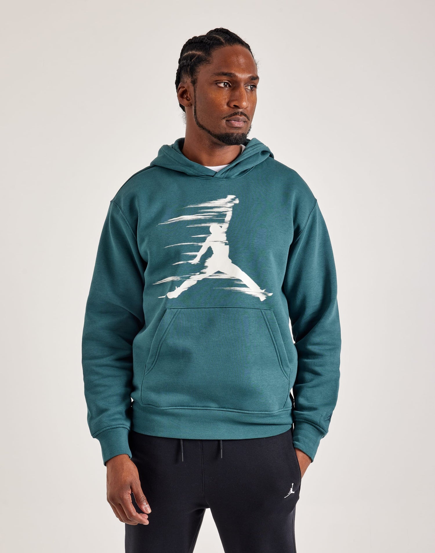 Nike Mens Jordan Mvp Fleece Hoodie 366 Green