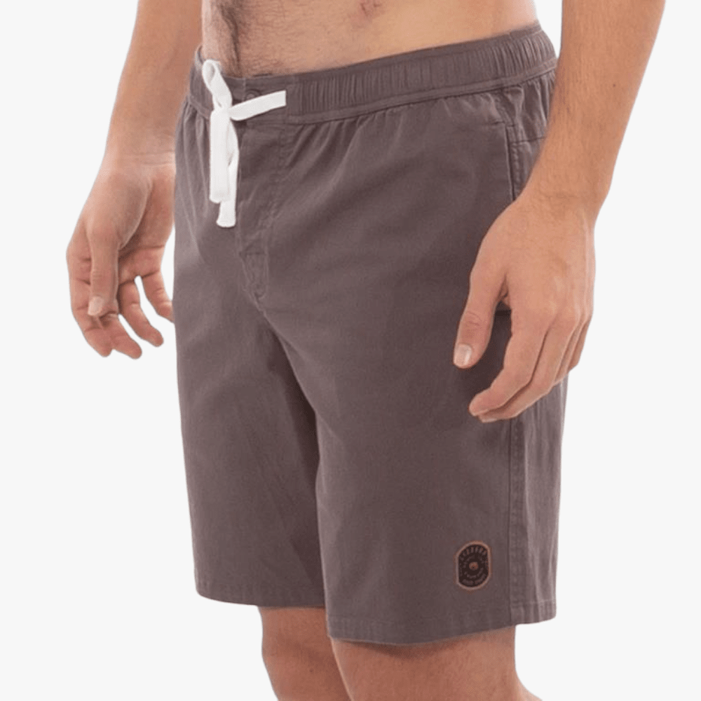 Lizzard Mens Simon Boardie Shorts Dark Dull Grey | Lizzard