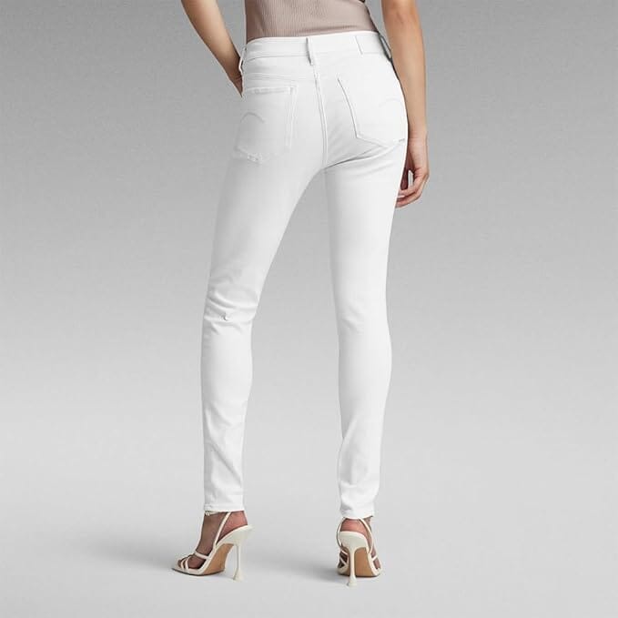 G Star Womens 3301 Skinny Jean Faded Paper White | G Sstar
