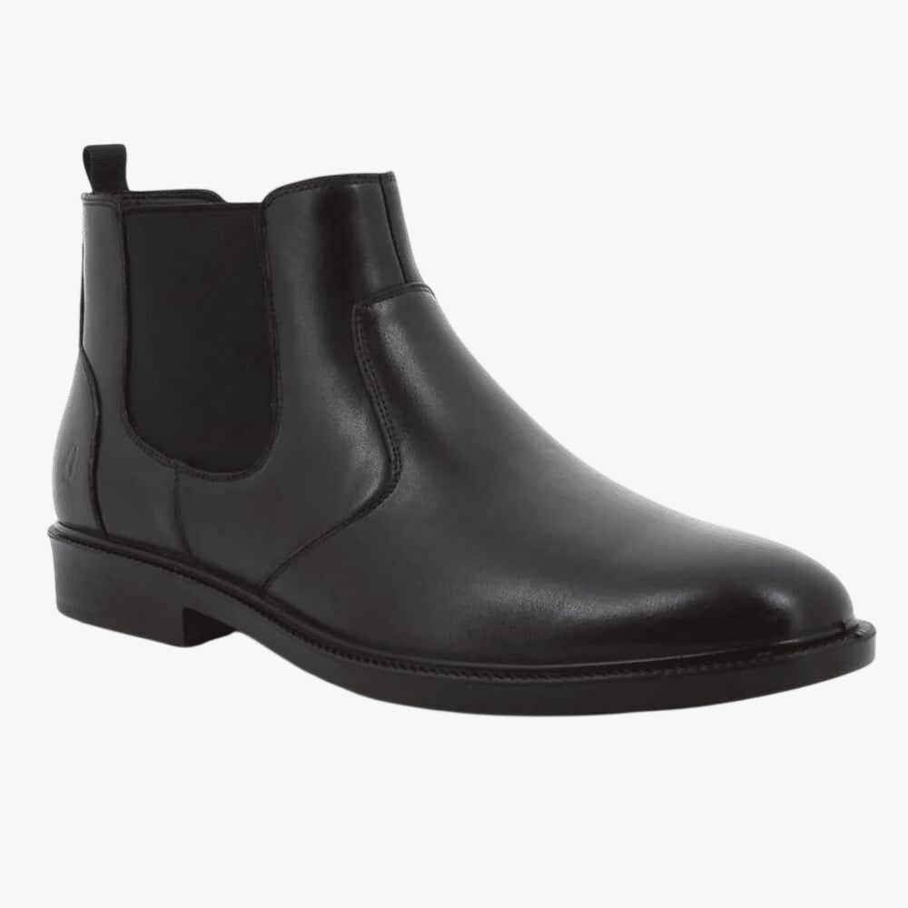 Hush Puppies Mens Isadore Bow Leather Boot Black | Hush Puppies