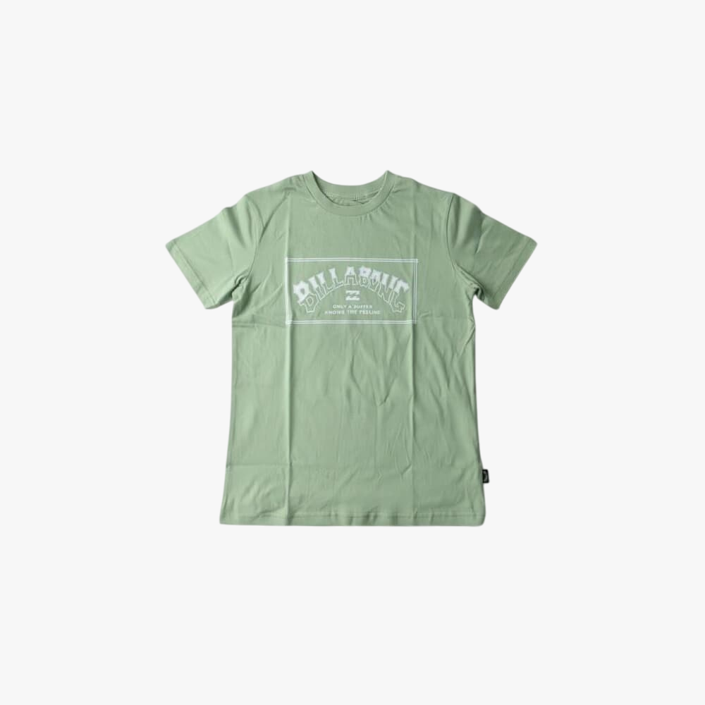 Billabong Boys Arch Short Sleeve Tee Green Haze