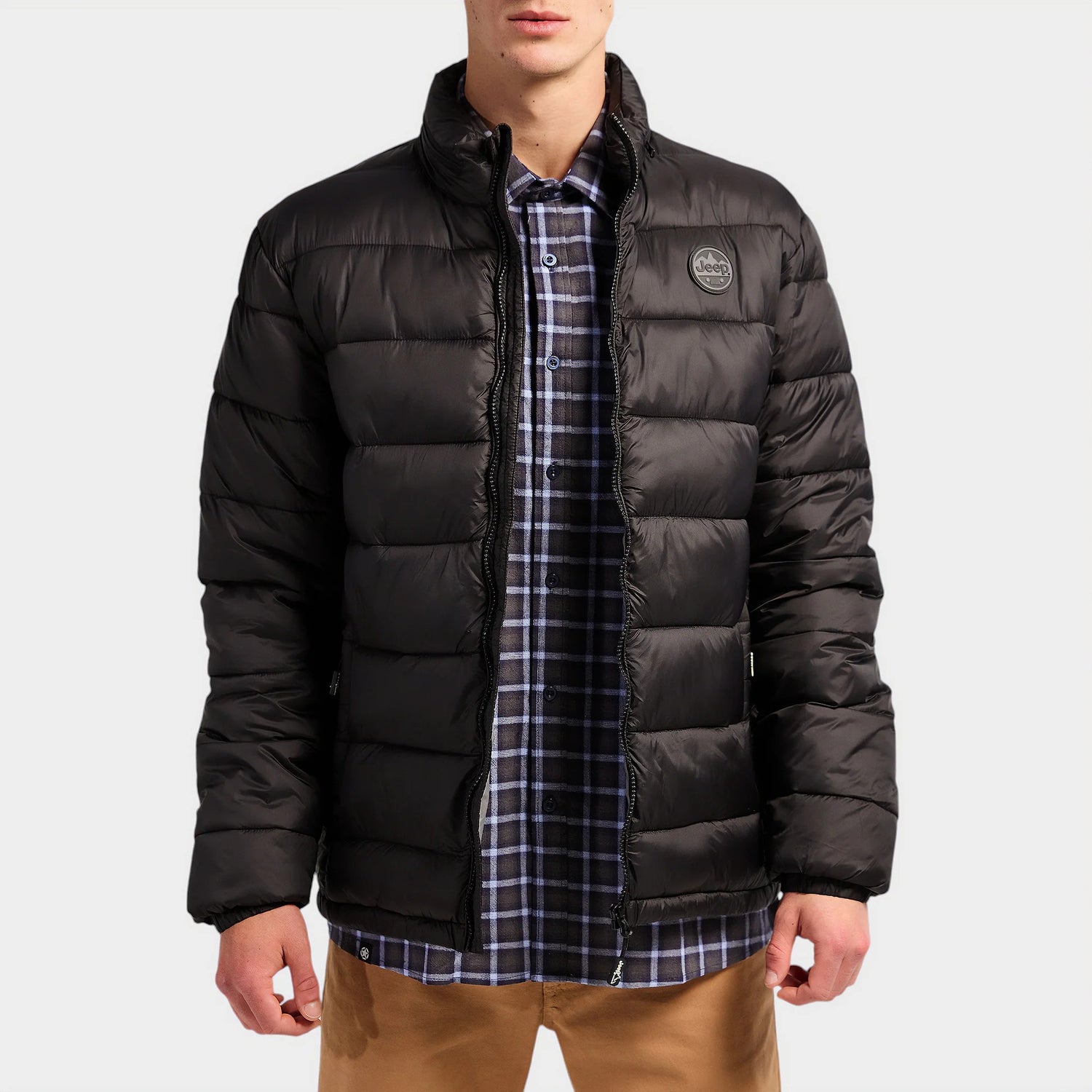 Jeep Mens Core Puffer Jacket Black C