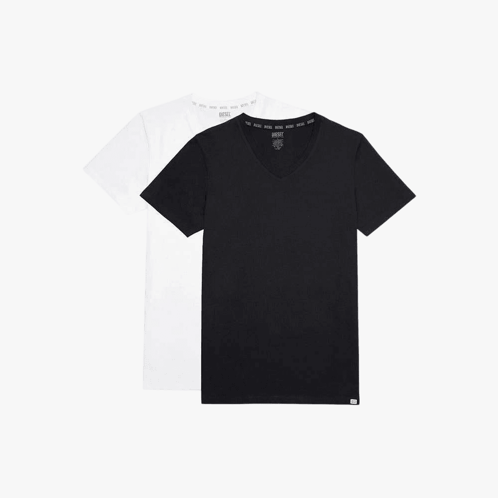 Diesel Mens Umtee V Neck Short Sleeve Tee Black | Diesel
