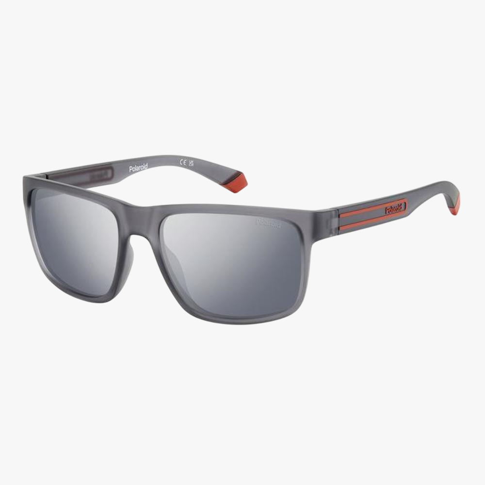 Polaroid Mens Grey Orange Sunglass