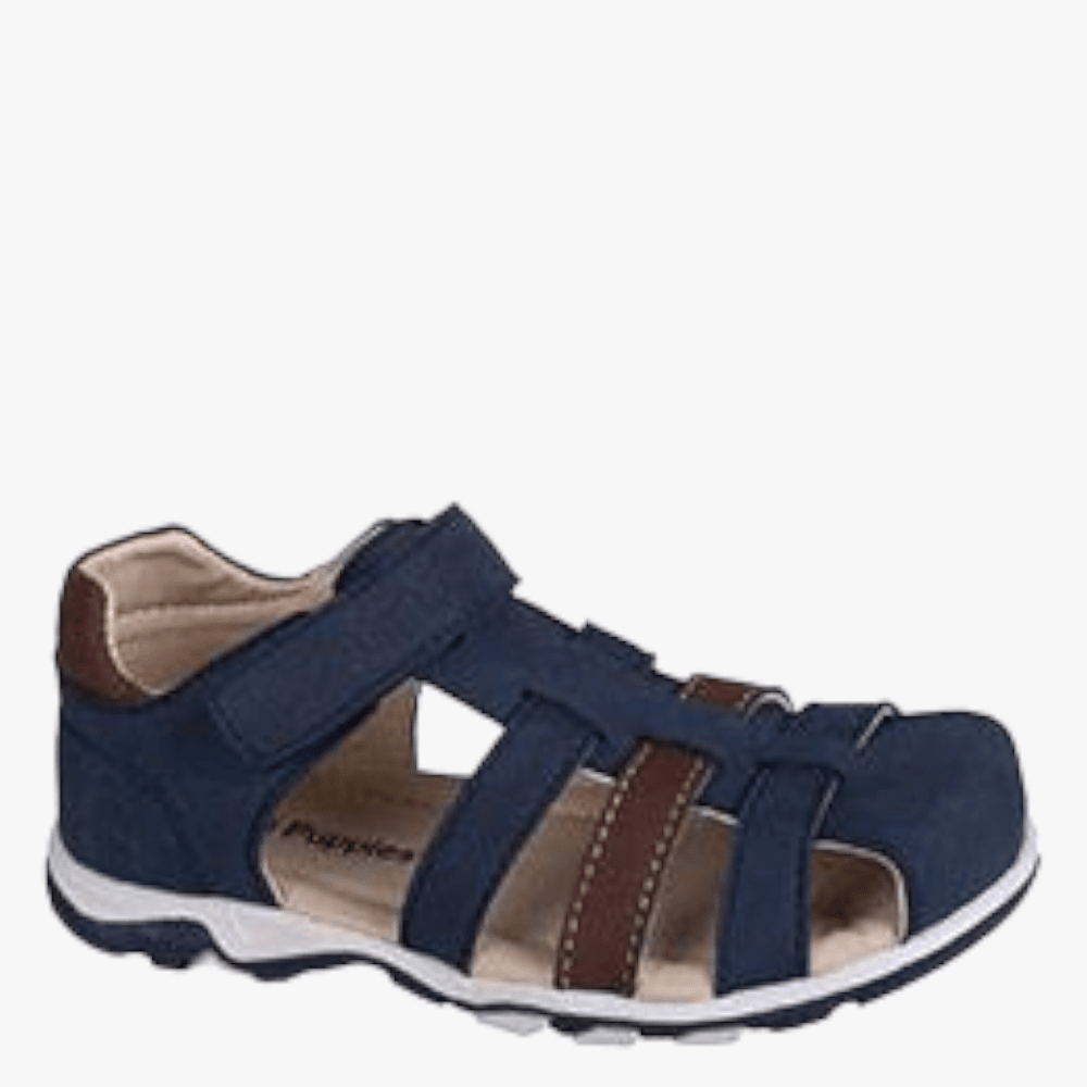 Hush Puppies Boys Infants Jay Fisherman Sandal Navy Brown Multi | Hush Puppies