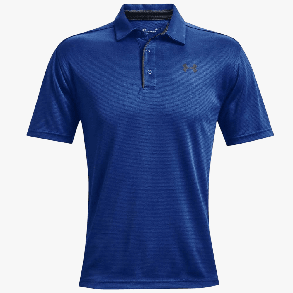Under Armour Mens Tech Short Sleeve Golfer 432 Blue | Under Armour