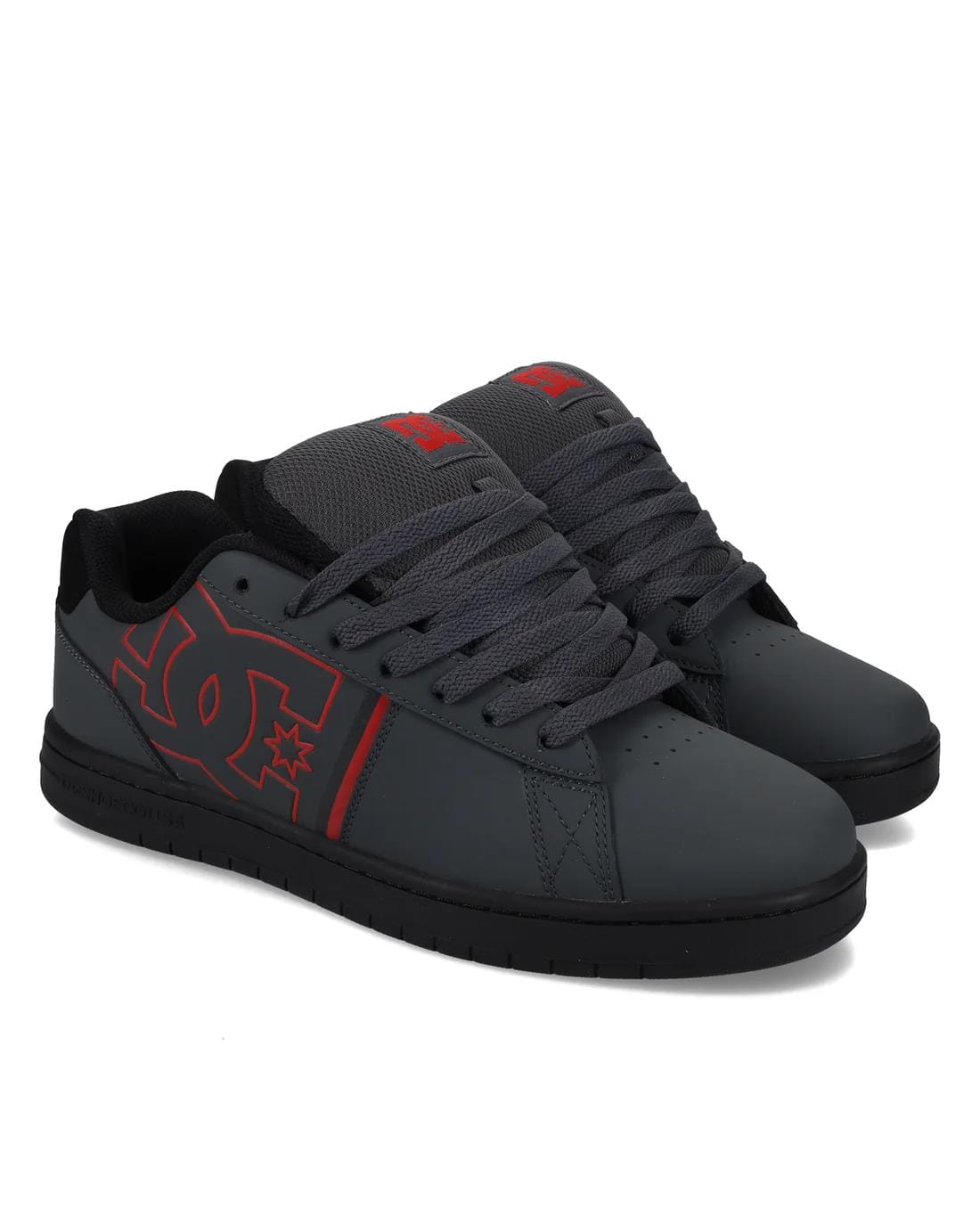 Dc Mens Gaveler 2.0 Sneaker Grey Black Red | DC