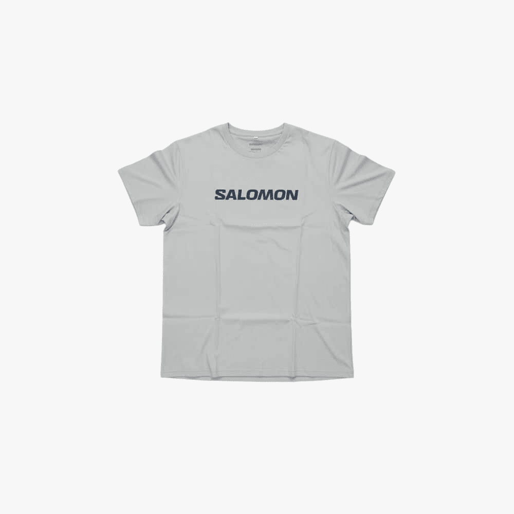Salomon Mens Deep Roots Tee Gray Violet | Salomon