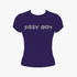 Sissy Boy Girls Baby Tee With Pink And Pearl Transfer Navy | Sissy Boy
