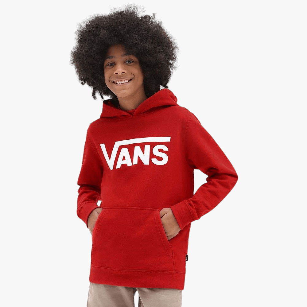 Vans Boys Classic Pullover Hoody Red | Vans