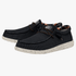 Hey Dude Mens Wally Sox Stitch Black Multi | Hey Dude