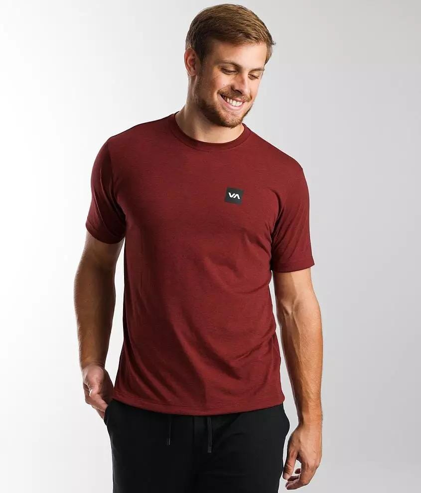 Rvca Mens 2X Short Sleeve Tee Chilli Heather | Rvca