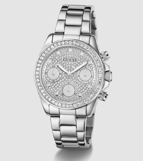 Guess Womens Victoria Silver Watch | Guess