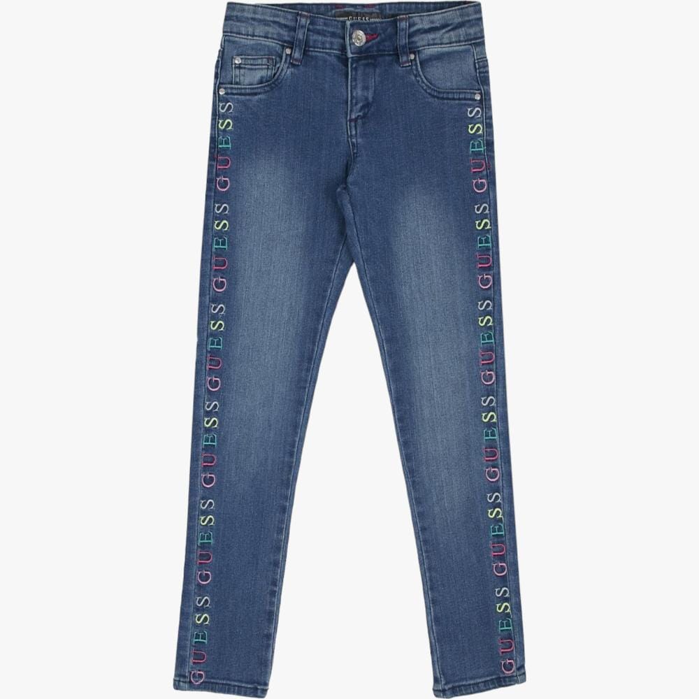 Guess Girls Mid Wash Skinny Jean Blue