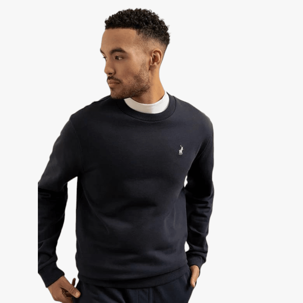 Polo Mens Sport Long Sleeve Sweat Top Navy | Polo