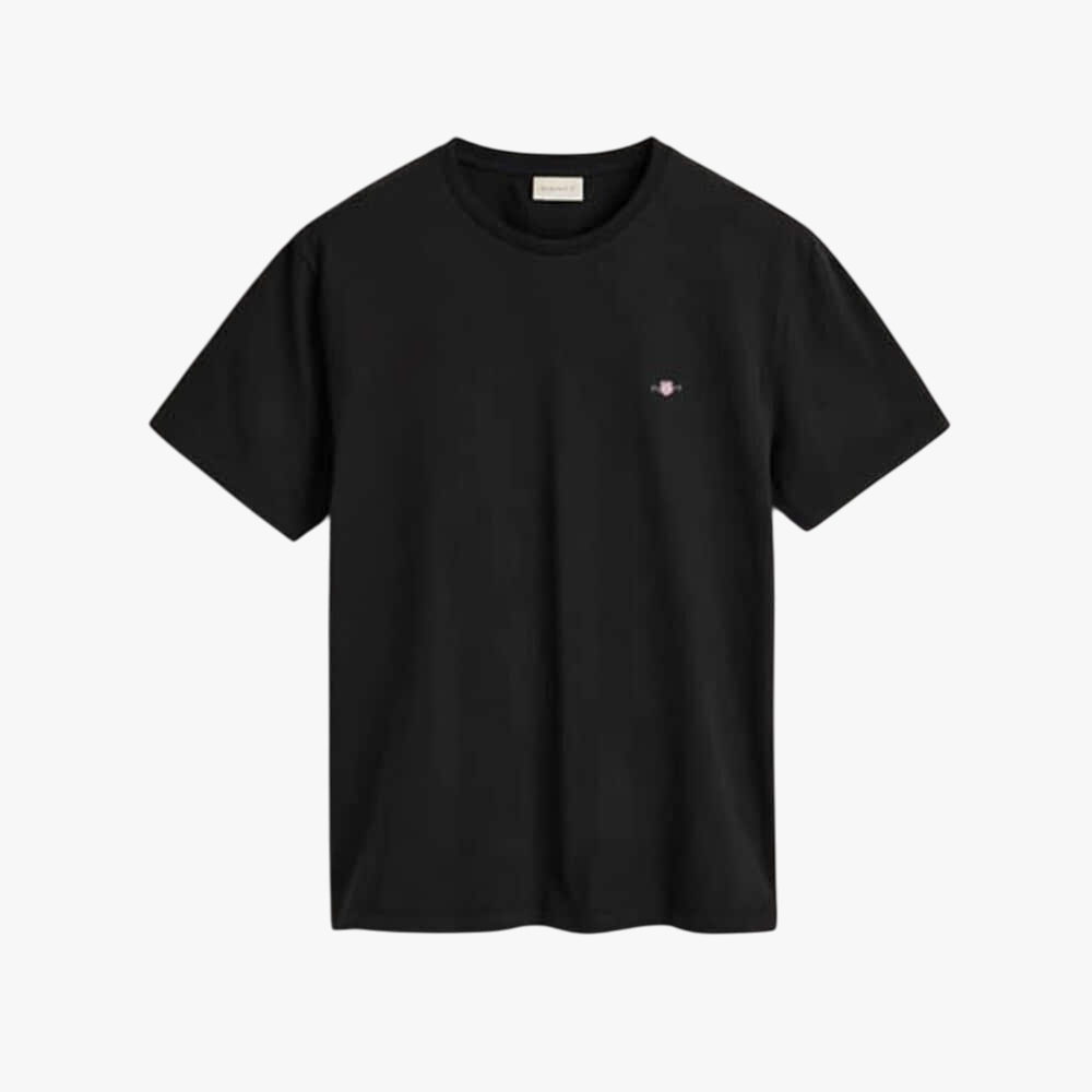 Gant Mens Regular Shield Short Sleeve Tee Black