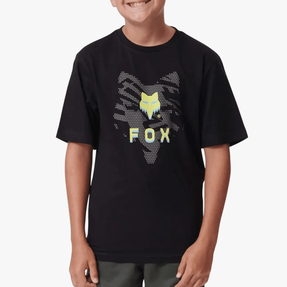 Fox Boys Blazing Trails Short Sleeve Tee Black | Fox