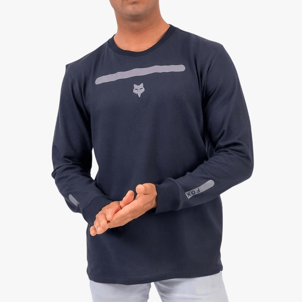 Fox Mens Aeronautic Long Sleeve Tee Black | Fox