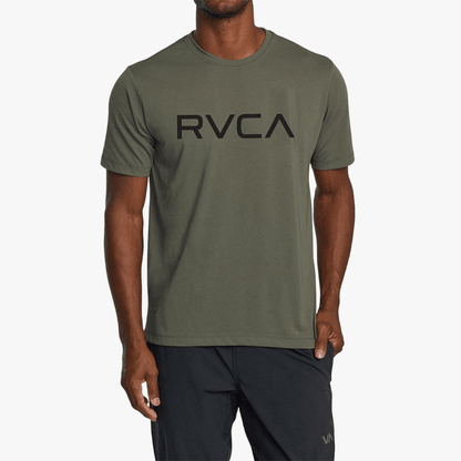 Rvca Mens Big Rvca Short Sleeve Tee Olive | Rvca