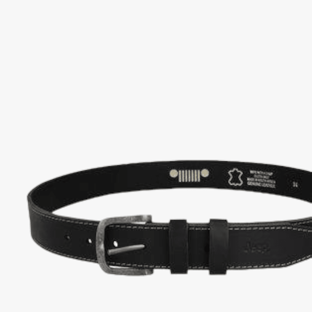 Jeep Mens Stitch Belt Black | Jeep