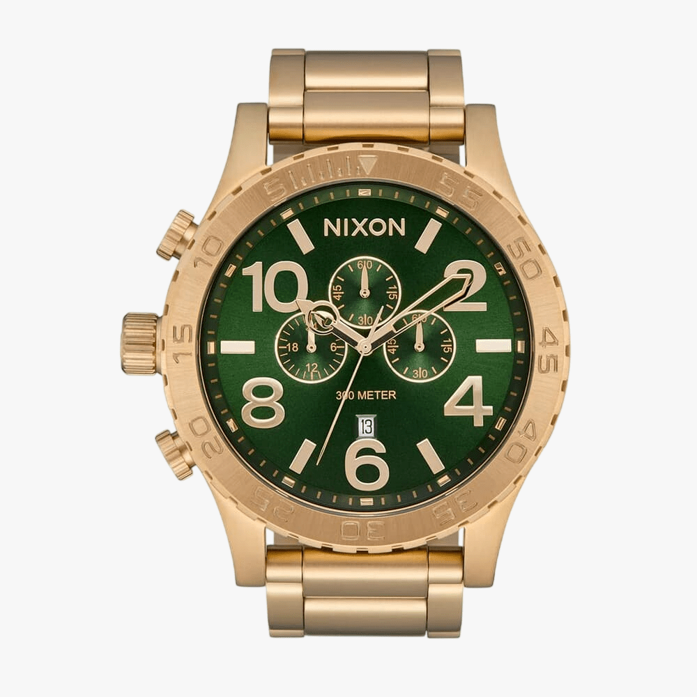 Nixon 51-30 Chrono Gold / Green Sunray | Nixon