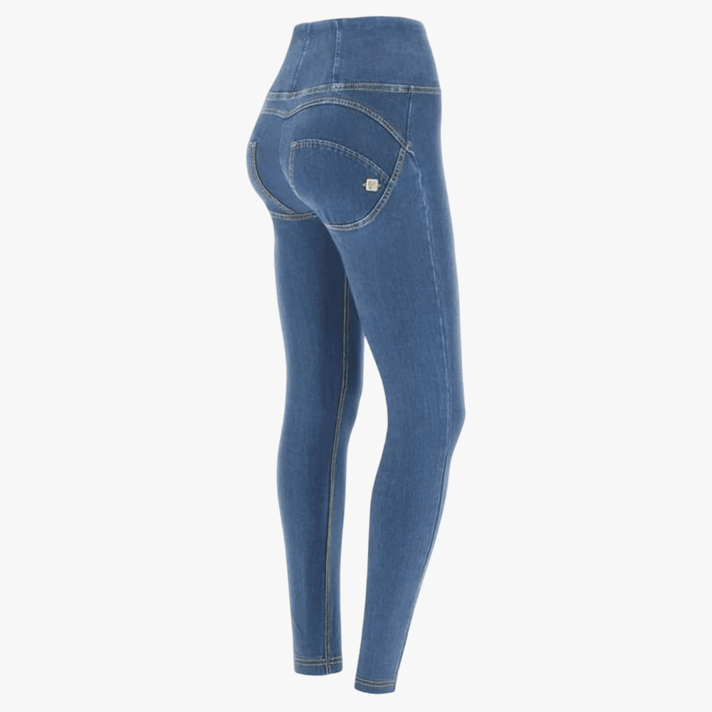 Freddy Womens High Waist Denim Effect Wr.Up® Shaping Super Skinny Jean Light Blue | Freddy