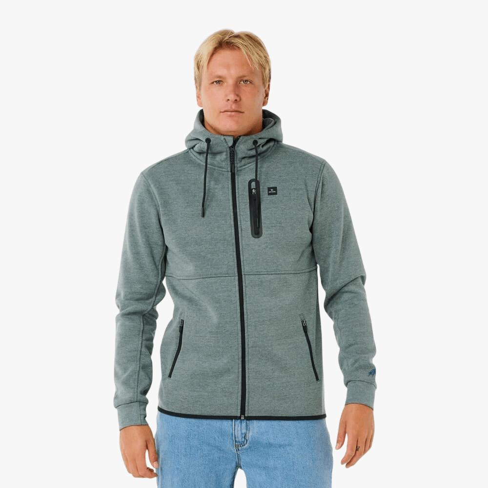 Ripcurl Mens Anti Series Departed Zip Thru Jacket Moss | Ripcurl