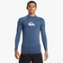 Quiksilver Mens Everyday Comp Upf50 Long Sleeve Rash Vest Vint Indigo Heather | Quiksilver