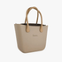 Fenn Original Stone Handbag P57 Inner Gold Zip Light Tan Handle | Fenn