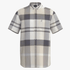 Polo Mens Bold Check Short Sleeve Shirt Stone | Polo