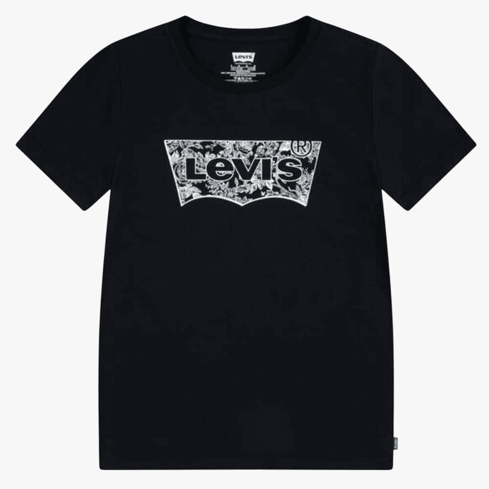 Levis Girls Floral Batwing Tee Black | Levis