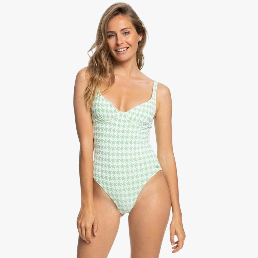 Roxy Womens Check It One Pc Green