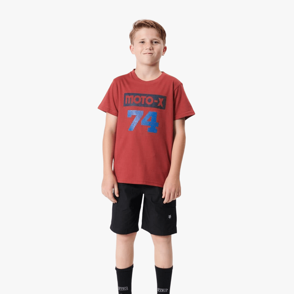 Fox Boys 74 Short Sleeve Tee Scarlett | Fox